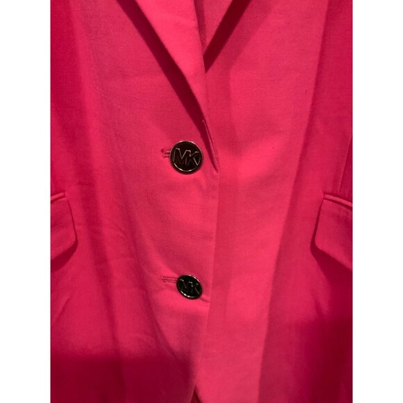 Michael Kors Pink Double Button-Up Blazer W/ Pockets, Size 24 W (Plus), NWT! - Picture 2 of 5